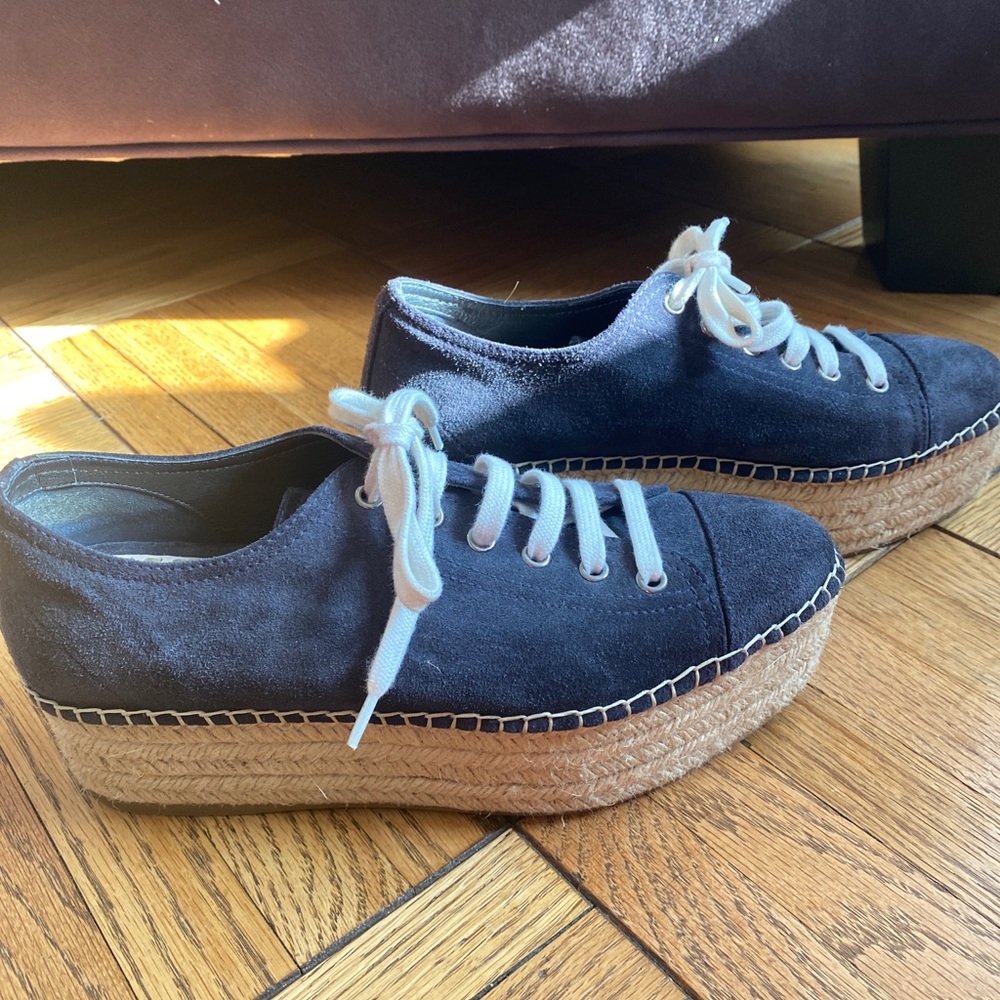 Miu Miu / Blue/ suede/ espadrille/ size 37